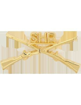 No-Shine (NS-RO-INF-SHR) Infantry Officer Regimental BOS with SHR Above (Pair)