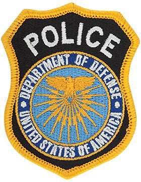 Department Of Defense Police Full Color Hat Size Patch (P-DOD/P2)