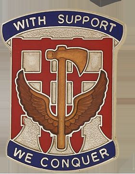 0042 Suport Group (Right) Unit Crest (With Support We Conquer)
