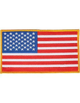 N-401 American Flag 5" x 7" Gold Border Full Color