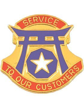 0009 Support Command Unit Crest (Service To Our Customers)