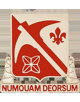 478 Engineer Bn USAR Unit Crest (Numquam Deorsum)