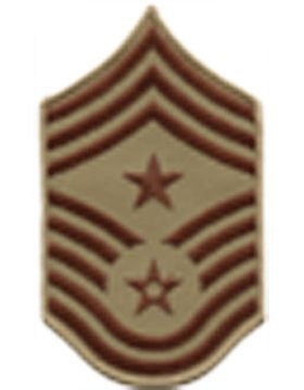 USAF Chevron (AF-C512/L) Command Chief Master Sergeant Desert Large (Pair)