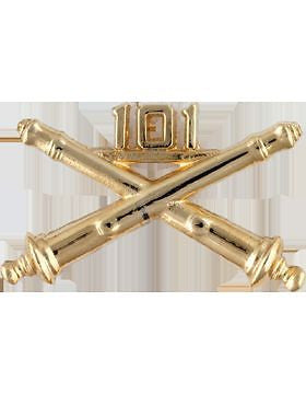 No-Shine (NS-RO-FA-101) 101st Field Artillery Officer Regimental BOS (Pair)