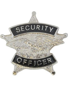 Tie Tac (U-T103S) Security Officer Silver