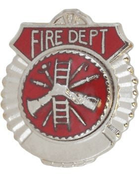 Tie Tac (U-T111S) Fire Department Silver