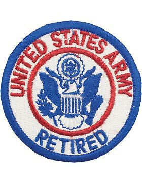 N-301 United States Army Retired Round Patch 4"