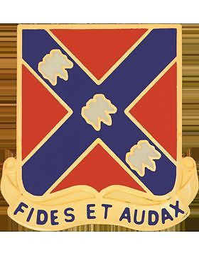 0134 Field Artillery Unit Crest (Fides Et Audax)