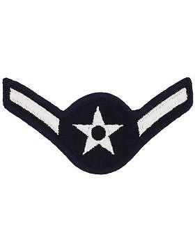 USAF Chevron (AF-C301/L) Airman Blue and Silver Large (Pair)