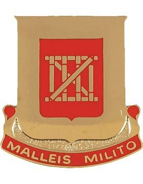 0062 Engineer Battalion Unit Crest (Malleis Milito)