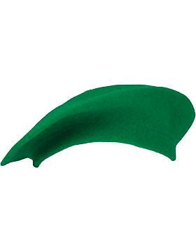 Beret (BT-C13) Kelly Green Adjustable Beret without Pip No Sweatband