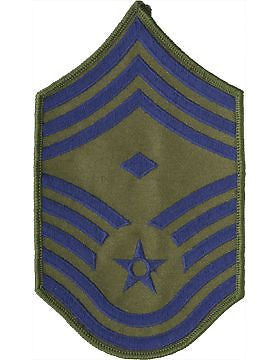 USAF Chevron (AF-C111/L) Chief Master Sergeant with Diamond Subdued Large (Pair)