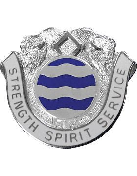 0136 Quartermaster Bn Unit Crest (Strength Spirit Service)