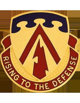 0138 Air Defense Artillery Unit Crest (Rising To The Defense)