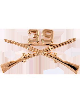 No-Shine (NS-RO-INF-039) 39th Infantry Officer Regimental BOS (Pair)