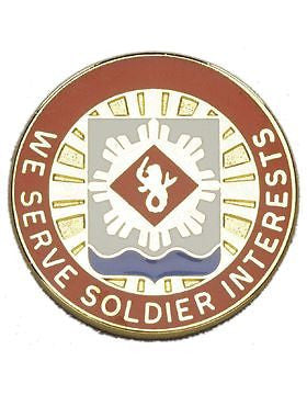 0453 Finance Bn Unit Crest (We Serve Soldier Interests)