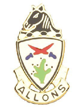 0011 Armored Cavalry Unit Crest (Allons)