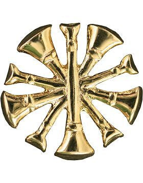 Collar Device U-606G Five Bugles Gold (Pair)