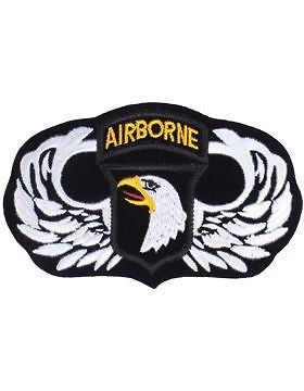N-045 Parachutist Badge with 101 Patch 3" x 5"