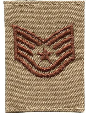 USAF Gortex Loop Rank (305) Technician Sergeant Desert 2 Colors