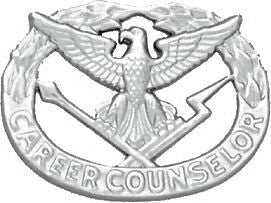 No-Shine (NS-804) Career Counselor Badge (Nickel)
