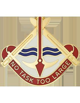 0035 Engineer Brigade Unit Crest (No Task Too Large)
