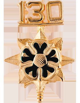 No-Shine (NS-RO-MI-130)130th Military Intelligence Bn Officer Regt BOS (Pair)