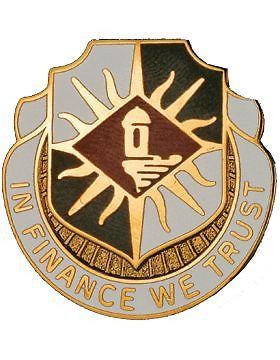0338 Finance Bn Unit Crest (In Finance We Trust)