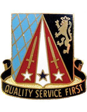0409 Support Bn Unit Crest (Quality Service First)