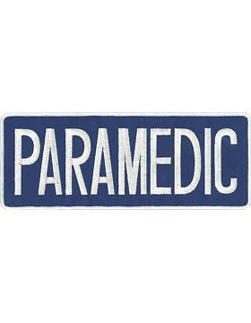 Novelty (U-N105B) Paramedic 11" Patch White on Midnight Navy
