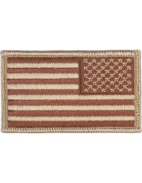 N-013C American Flag Reverse Desert 2" x 3" with Fastener
