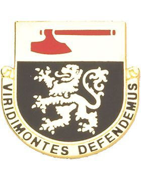 0124 Regiment Unit Crest (Viridimontes Defendemus)