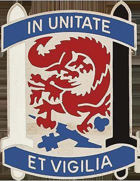 0501 Military Intelligence Bde Unit Crest (In Unitate Et Vigilia)