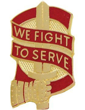0045 Sustainment Brigade Unit Crest (We Fight To Serve)