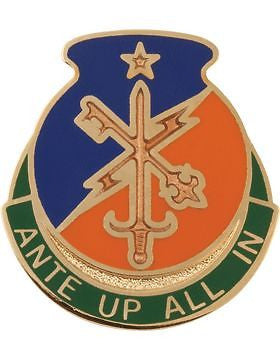 0001 Bde 34 Infantry Div Spl Troops Bn Unit Crest (Ante Up All In)