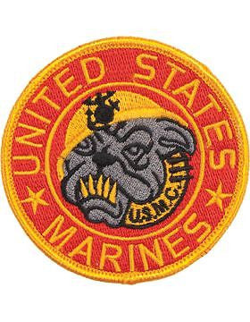 N-138 United States Marines with Bull Dog Patch 3 1/2"