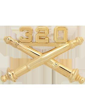 No-Shine (NS-RO-FA-320) 320th Field Artillery Officer Regimental BOS (Pair)