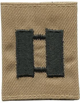 USAF Gortex Loop Rank (403A) Captain Desert 2 Colors (Black on Sand)