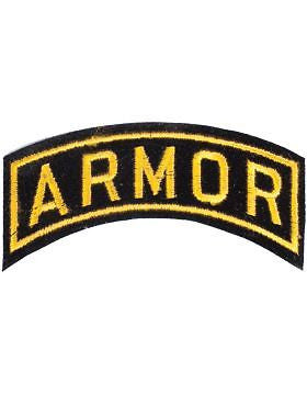 N-089 Armor Tab Gold on Black 4"