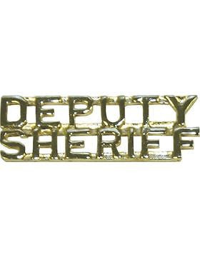 Tie Tac (U-501G) Deputy on Top and Sheriff on Top Gold 1/4"