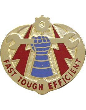 0242 Maintenance Bn Unit Crest (Fast Tough Efficient)