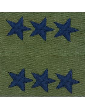 AF-S124C Lieutenant General (Point to Center) USAF Sew-On Subdued
