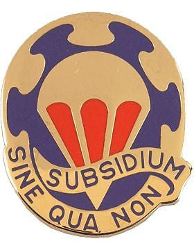 0082 Forward Support Battalion Unit Crest (Subsidium Sine Qua Non)