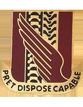 0038 Support Battalion Unit Crest (Pret Dispose Capable)