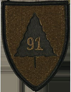 91 Infantry Division Subdued Patch