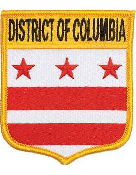 District Of Columbia 3 3/4" Shield (N-SS-DC1) with Gold Border