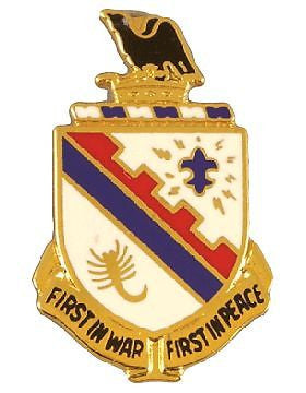 0161 Infantry WA ARNG Unit Crest (First In War First In Peace)