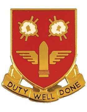0203 Air Defense Artillery Unit Crest (Duty Well Done)