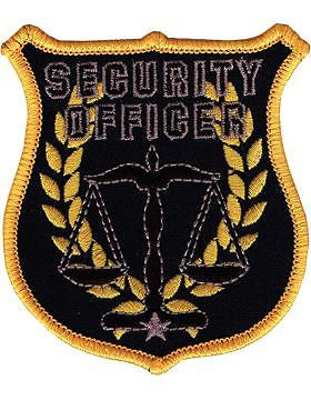 Novelty (U-N401) Security Officer Patch with Scale Of Justice Shield