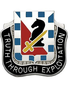 0221 Military Intelligence Bn Unit Crest (Truth Through Exploitation)